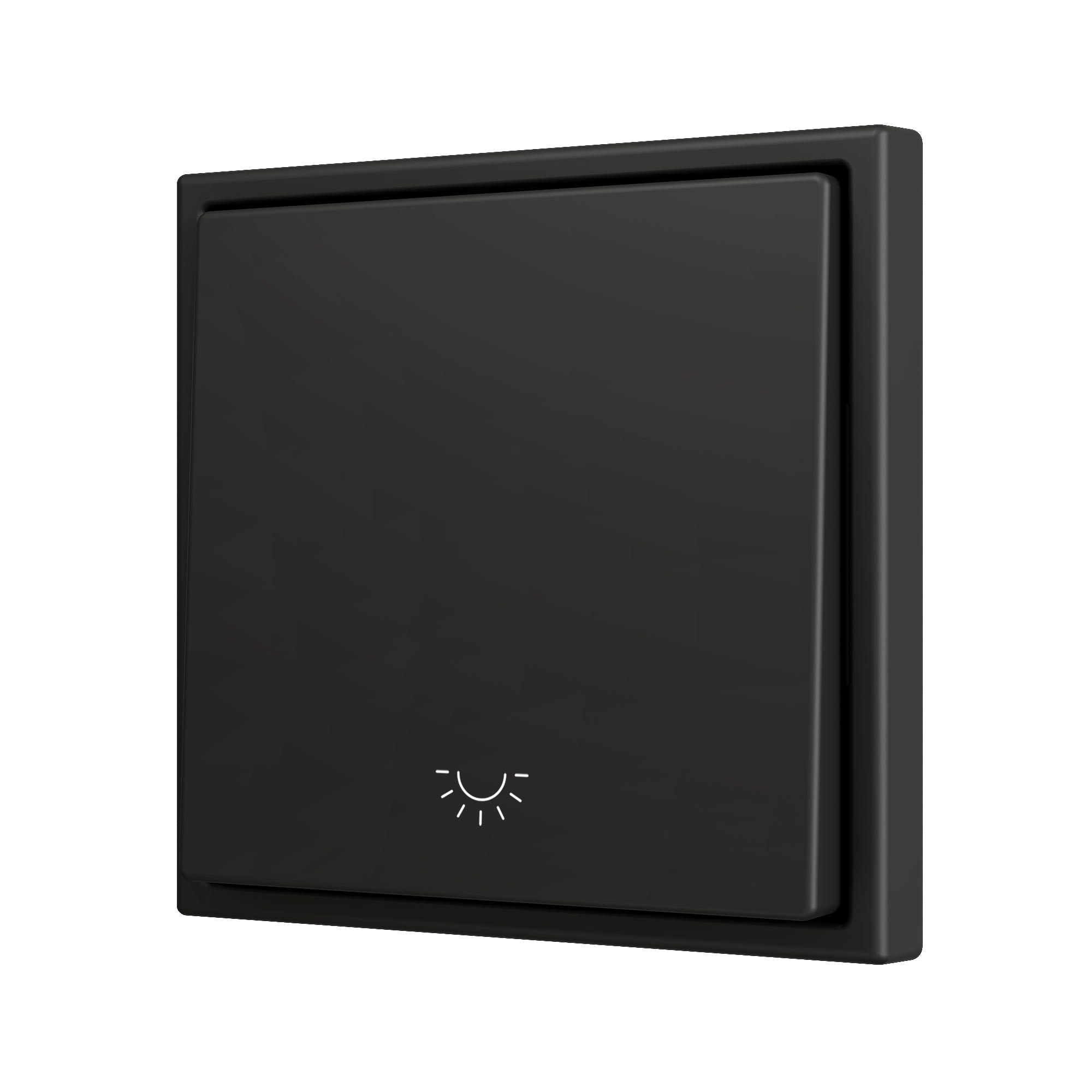 ZENNIO - ZS70. Bouton poussoir Soft simple pour 1 entrée binaire 70 x 70 mm ? Icône de...