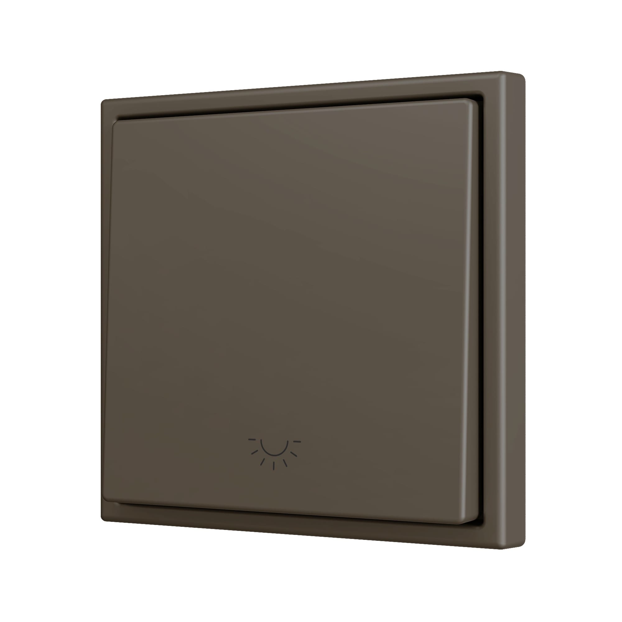 ZENNIO FRANCE - ZS70. Bouton poussoir Soft simple pour 1 entrée binaire 70x70 mm - Icône de l...
