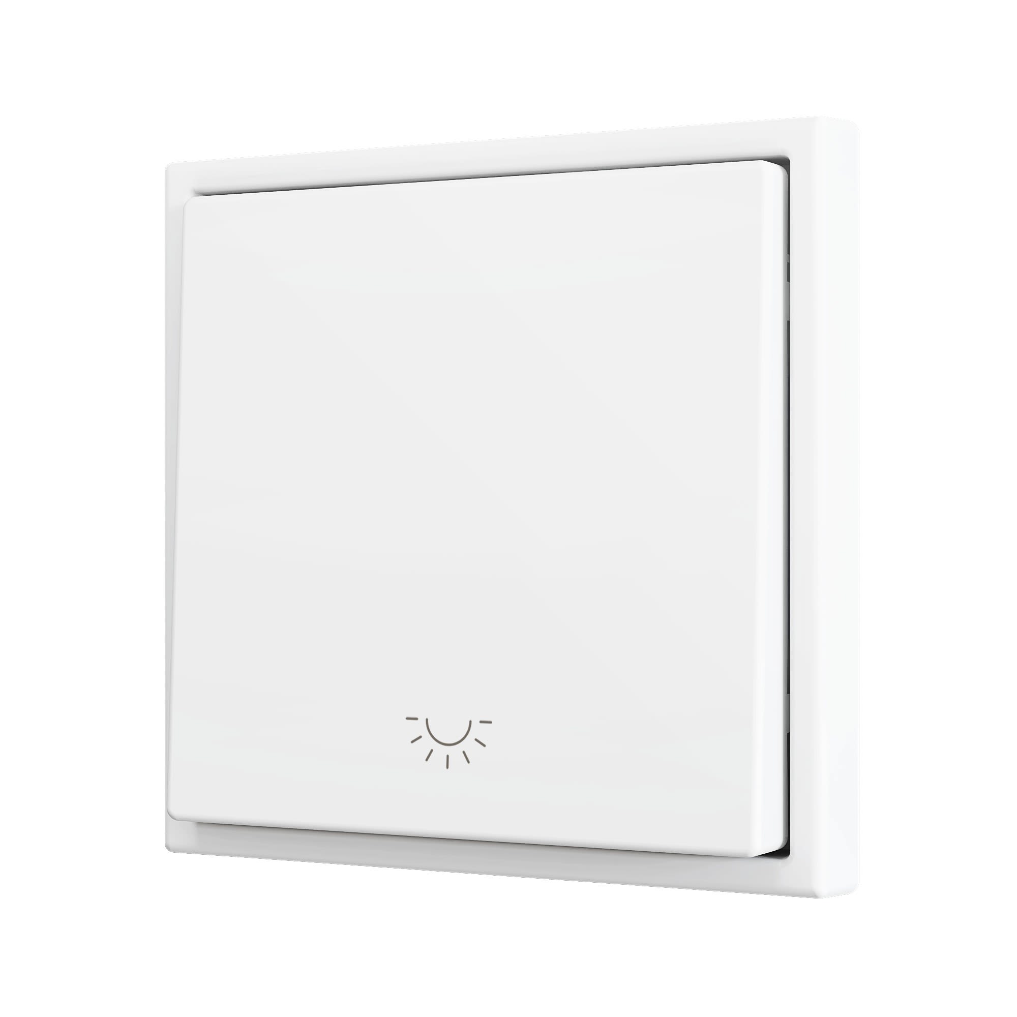 ZENNIO - ZS70. Bouton poussoir Soft simple pour 1 entrée binaire 70 x 70 mm ? Icône de...