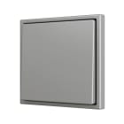 ZENNIO - ZS70. Bouton poussoir "Soft" simple pour 1 entrée binaire 70 x 70 mm ? Argenté