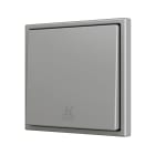 ZENNIO - ZS70. Bouton poussoir "Soft" simple pour 1 entrée binaire 70 x 70 mm ? Argent...