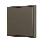 ZENNIO FRANCE - ZS70. Bouton poussoir "Soft" simple pour 2 entrées binaires 70x70 mm - Moka