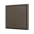 ZENNIO FRANCE - ZS70. Bouton poussoir "Soft" simple pour 2 entrées binaires 70x70 mm - Moka -...