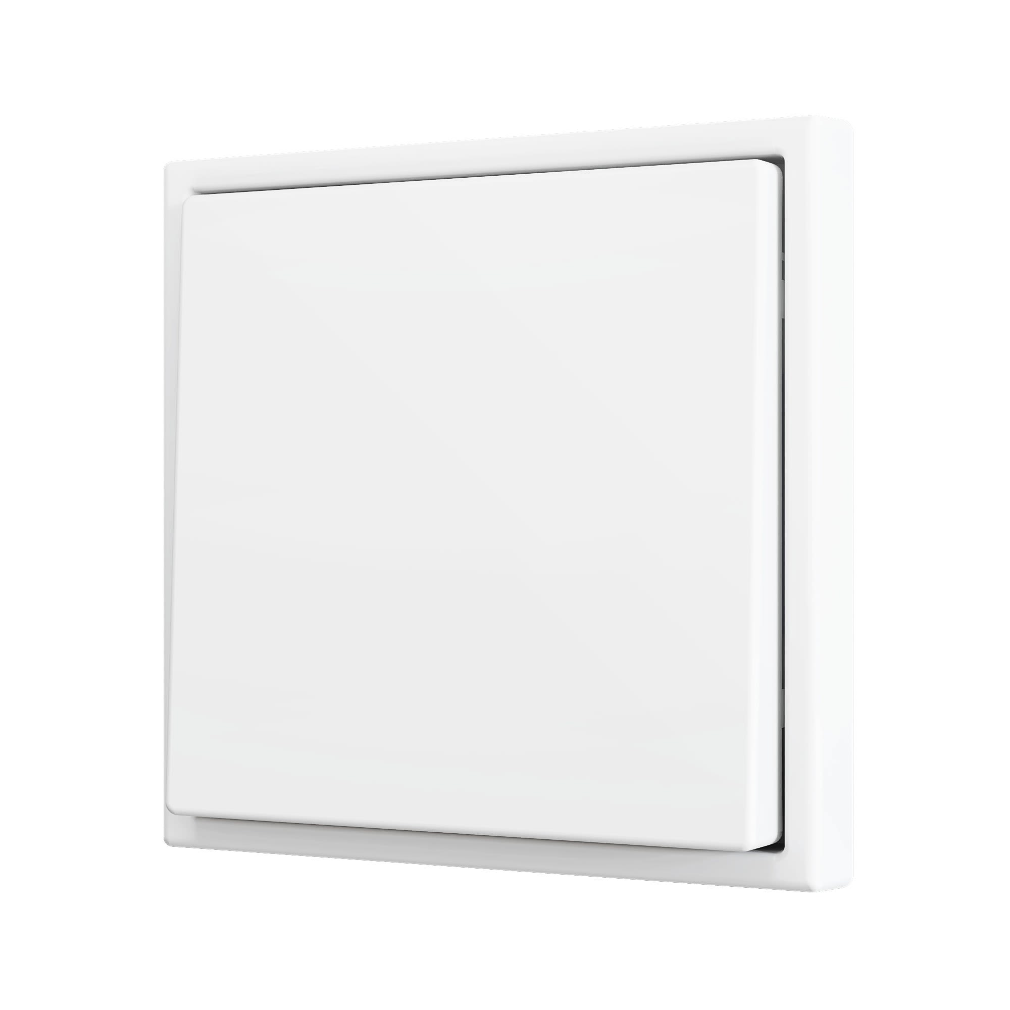 ZENNIO - ZS70. Bouton poussoir "Soft" simple pour 2 entrées binaires 70 x 70 mm ? Blan...