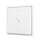 ZENNIO - ZS70. Bouton poussoir "Soft" simple pour 2 entrées binaires 70 x 70 mm ? Blan...