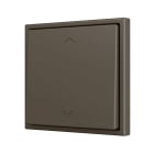 ZENNIO FRANCE - ZS70. Bouton poussoir Soft simple pour 2 entrées binaires 70x70 mm - Icône de...