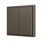 ZENNIO FRANCE - ZS70. Touche pour bouton poussoir "Soft" double pour 2 entrées binaires 70x70...