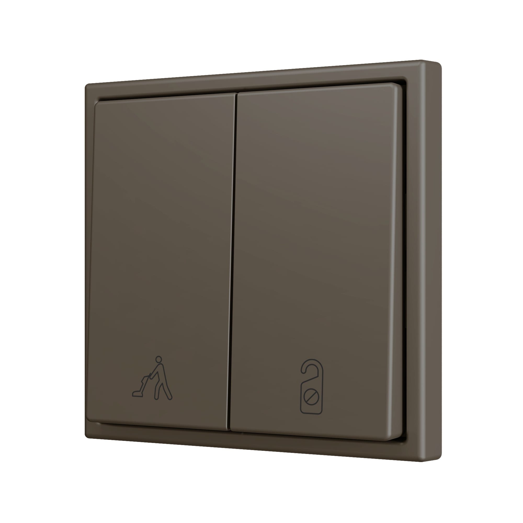 ZENNIO FRANCE - ZS70. Touche pour bouton poussoir "Soft" double pour 2 entrées binaires 70x70...