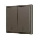 ZENNIO FRANCE - ZS70. Touche pour bouton poussoir "Soft" double pour 2 entrées binaires 70x70...