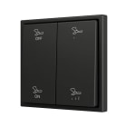 ZENNIO - ZS70. Bouton poussoir "Soft" double pour 4 entrées binaires 70 x 70 mm ? Anth...