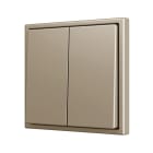 ZENNIO - ZS70. Touche pour bouton poussoir "Soft" double pour 4 entrées binaires 70 x ...