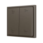 ZENNIO FRANCE - ZS70. Touche pour bouton poussoir "Soft" double pour 4 entrées binaires 70x70...