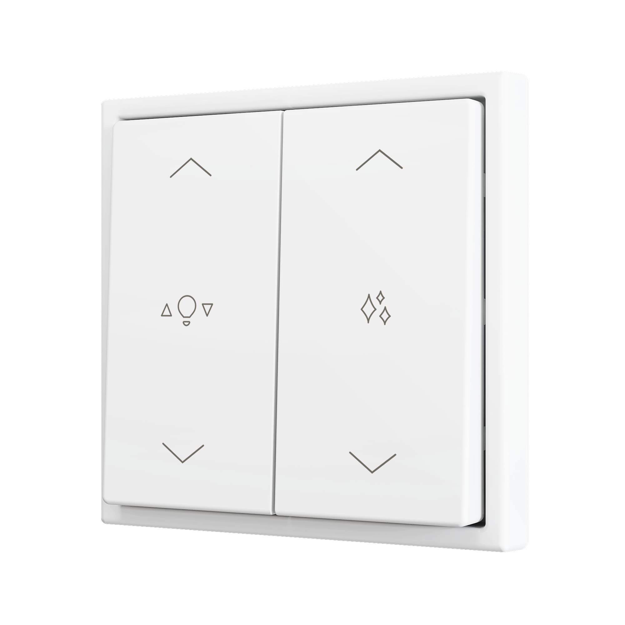 ZENNIO - ZS70. Touche pour bouton poussoir "Soft" double pour 4 entrées binaires 70 x ...