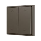 ZENNIO FRANCE - ZS70. Bouton poussoir Soft double pour 4 entrées binaires 70x70 mm - Icône de...