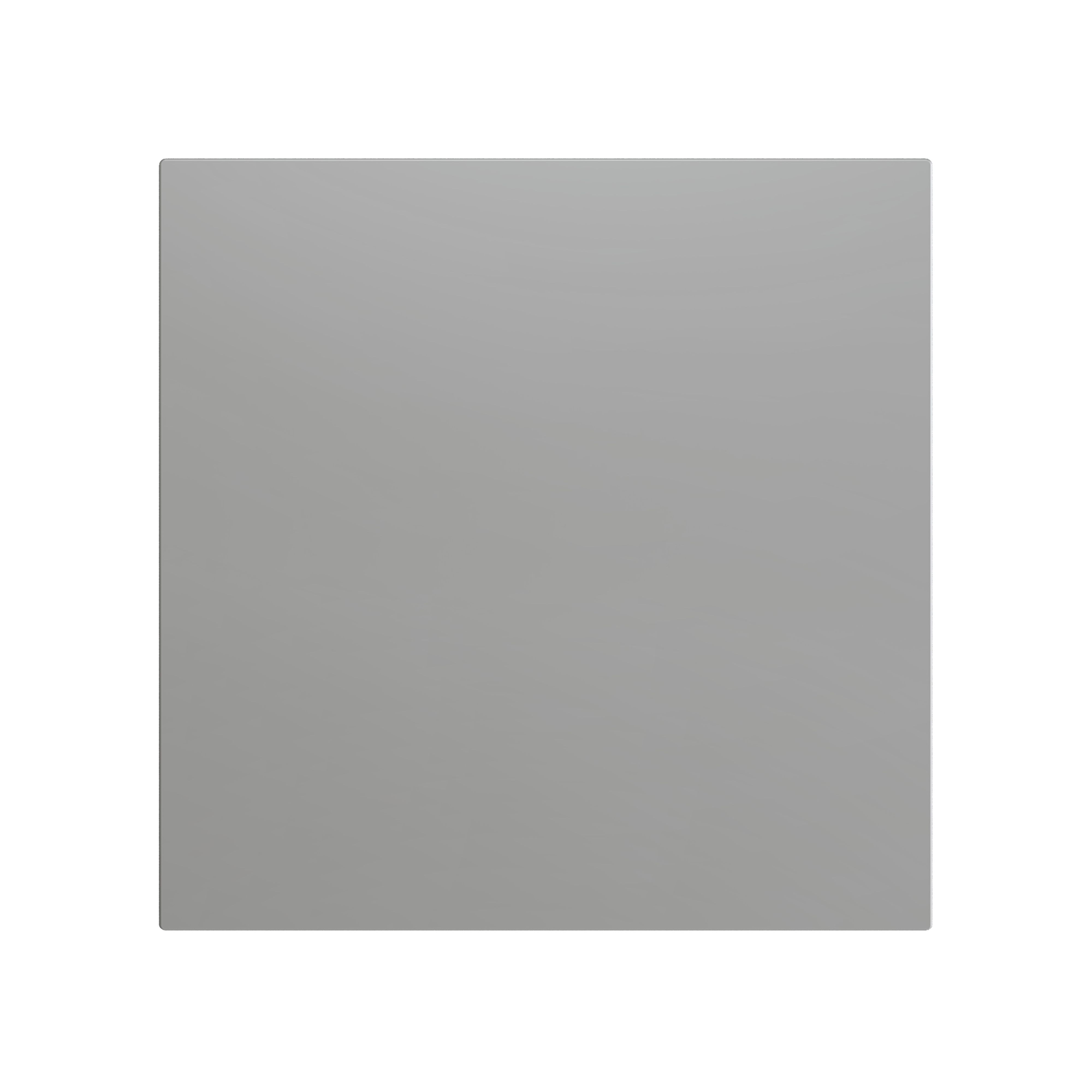 ZENNIO - ZS70. Blind cover 70x70 mm - Silver. Metallic plate (8300035) is needed but n...