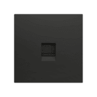 ZENNIO - ZS70. Cover plate for RJ45 connector 70x70 mm - 1 insert - Anthracite
