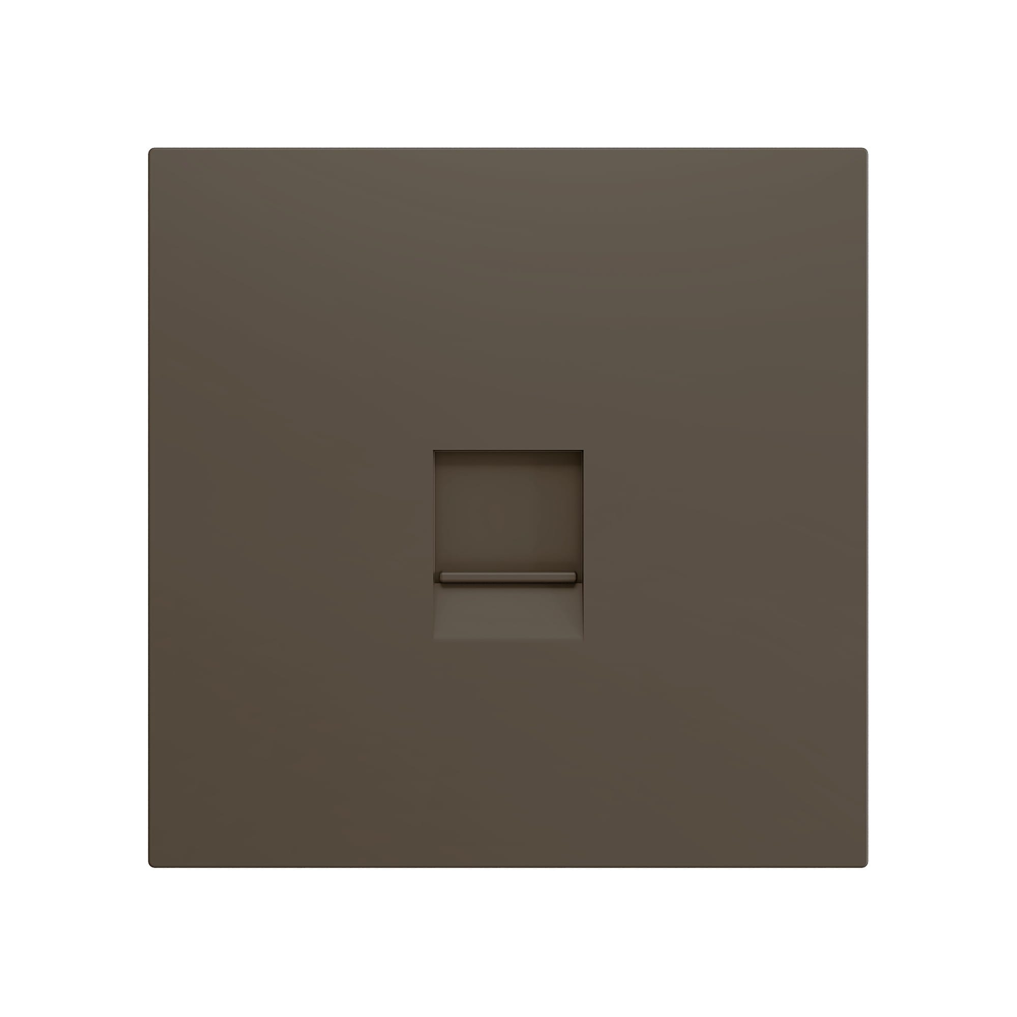 ZENNIO FRANCE - ZS70. Cache pour connecteur RJ45 70x70 mm - 1 connecteur - Moka