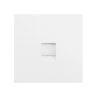 ZENNIO - ZS70. Cover plate for RJ45 connector 70x70 mm - 1 insert - Matt white