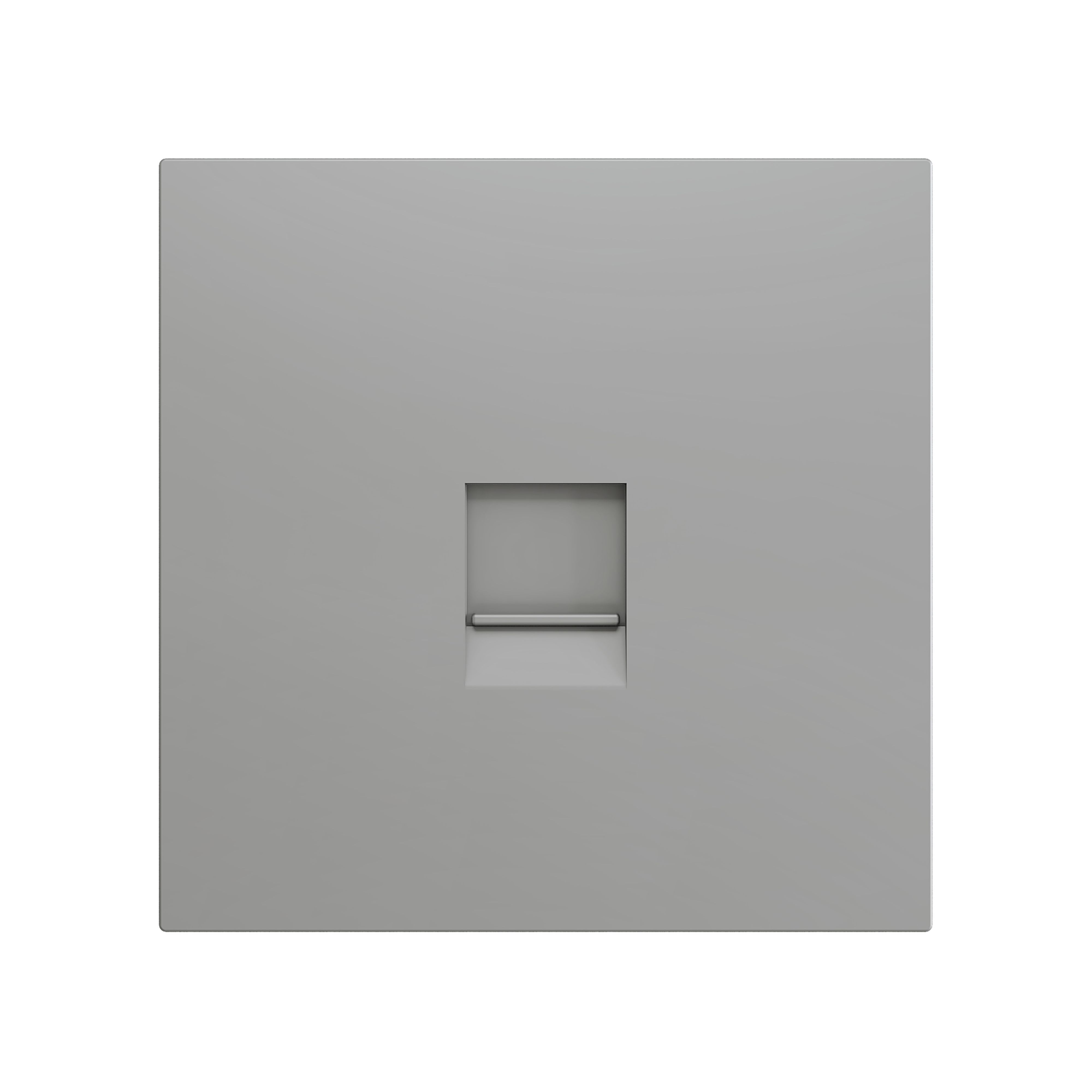 ZENNIO - ZS70. Cache pour connecteur RJ45 70 x 70 mm - 1 connecteur - Argenté