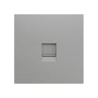 ZENNIO - ZS70. Cover plate for RJ45 connector 70x70 mm - 1 insert - Silver