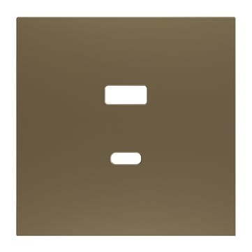 ZENNIO FRANCE - ZS70. Cache pour chargeur USB double C+A 70x70 mm - Champagne