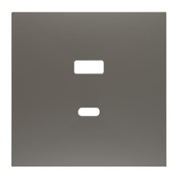ZENNIO FRANCE - ZS70. Cache pour chargeur USB double C+A 70x70 mm - Argenté