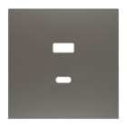 ZENNIO FRANCE - ZS70. Cache pour chargeur USB double C+A 70x70 mm - Argenté