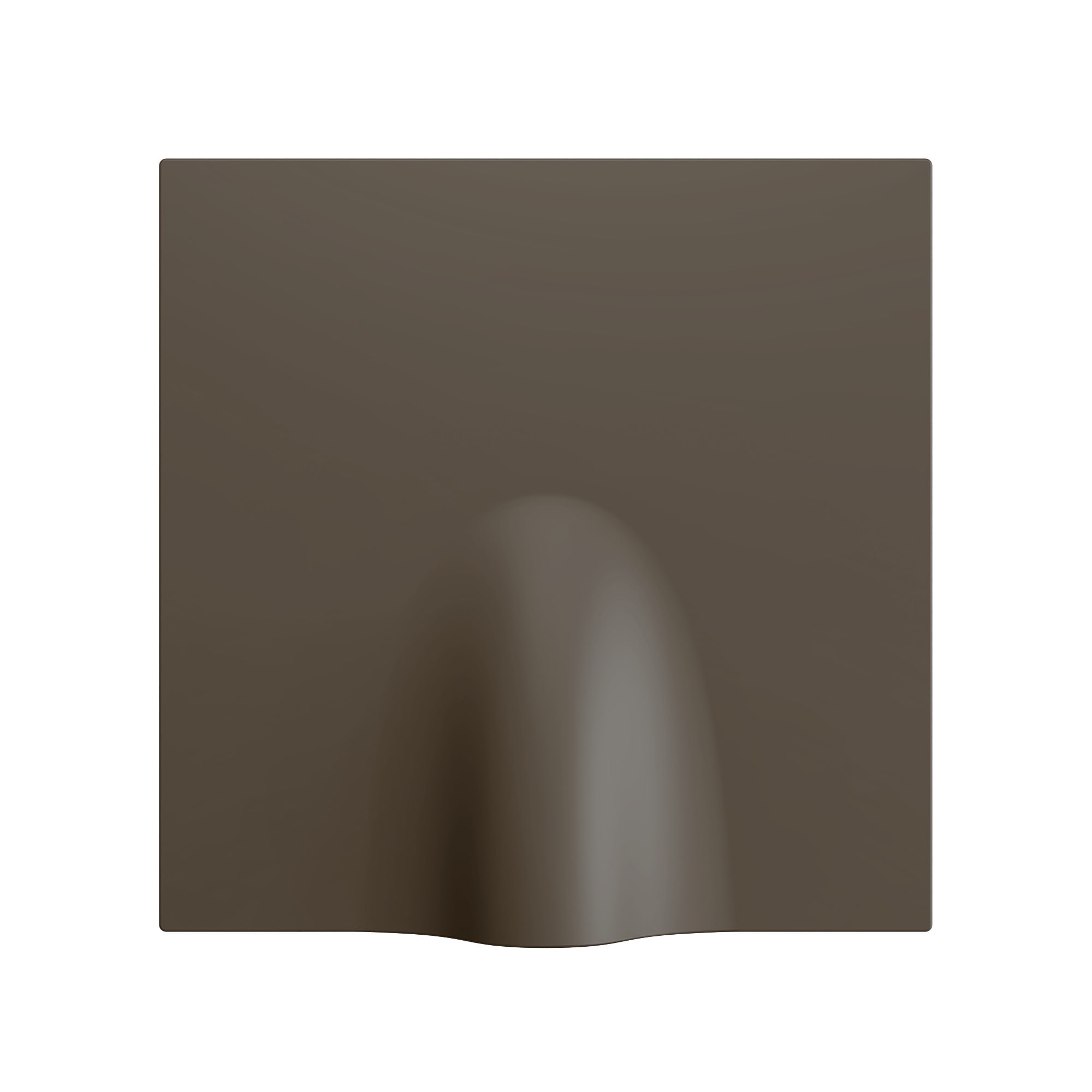 ZENNIO FRANCE - ZS70. Cache pour sortie de câble 70x70 mm - Moka