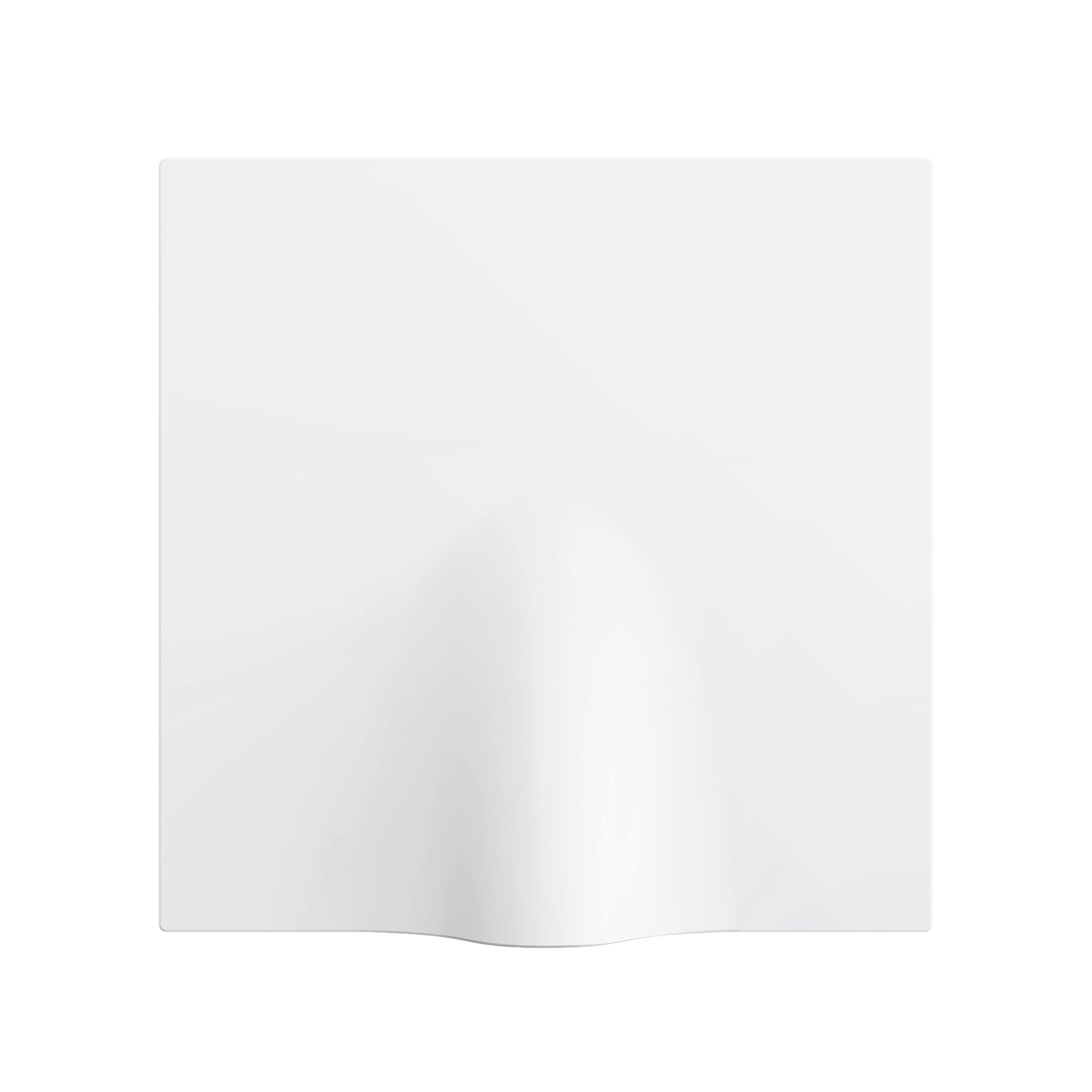 ZENNIO - ZS70. Cable outlet cover 70x70 mm - Matt white