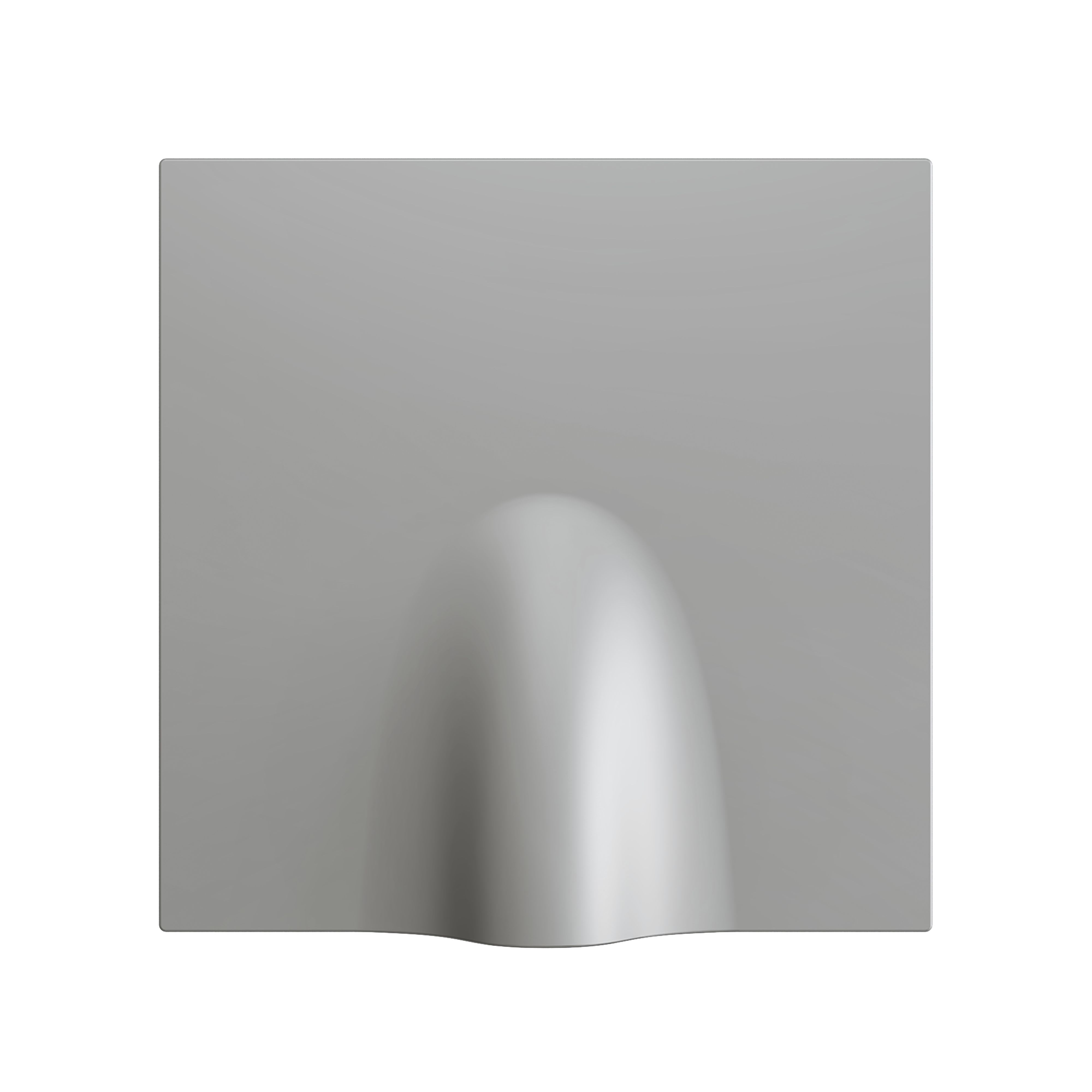 ZENNIO - ZS70. Cable outlet cover 70x70 mm - Silver