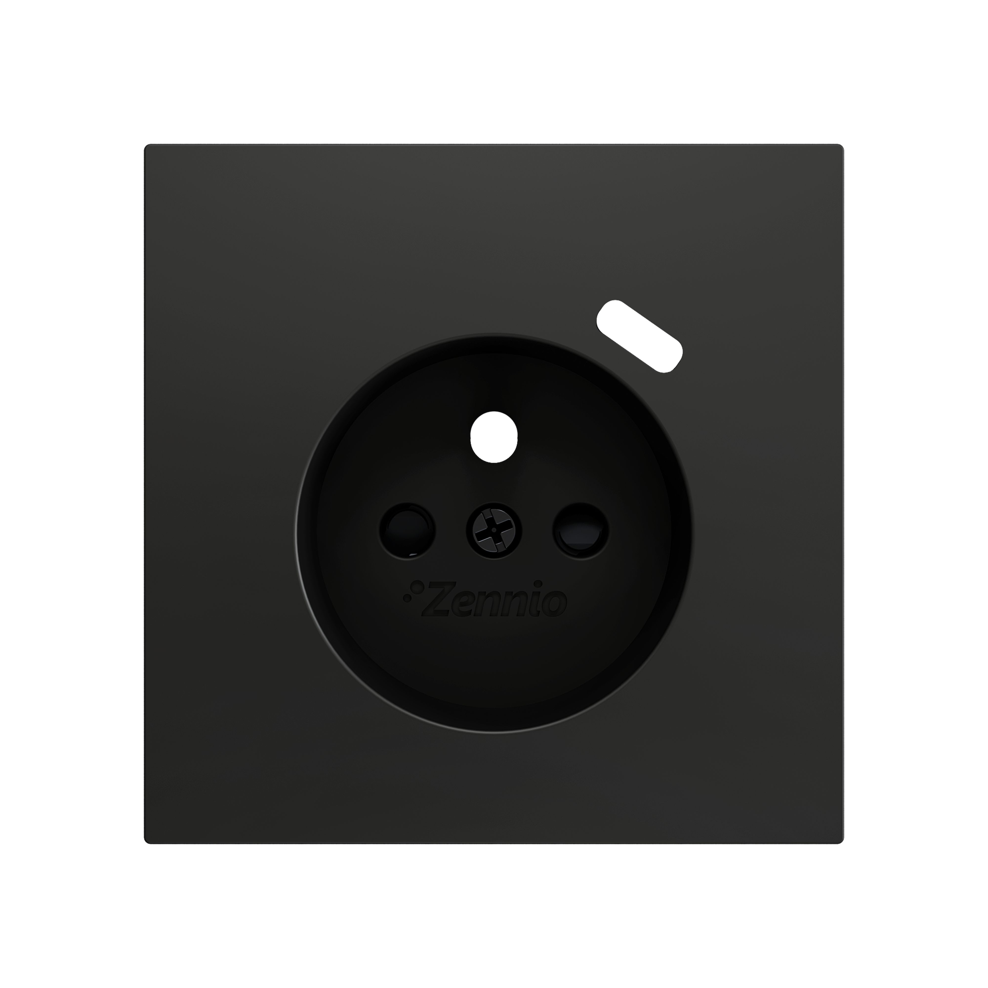 ZENNIO - ZS70. Cache pour base de prise française avec USB C 70 x 70 mm - Anthracite