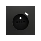 ZENNIO - ZS70. French socket cover with USB C 70x70 mm - Anthracite