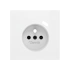 ZENNIO - ZS70. French socket cover with USB C 70x70 mm - Matt white