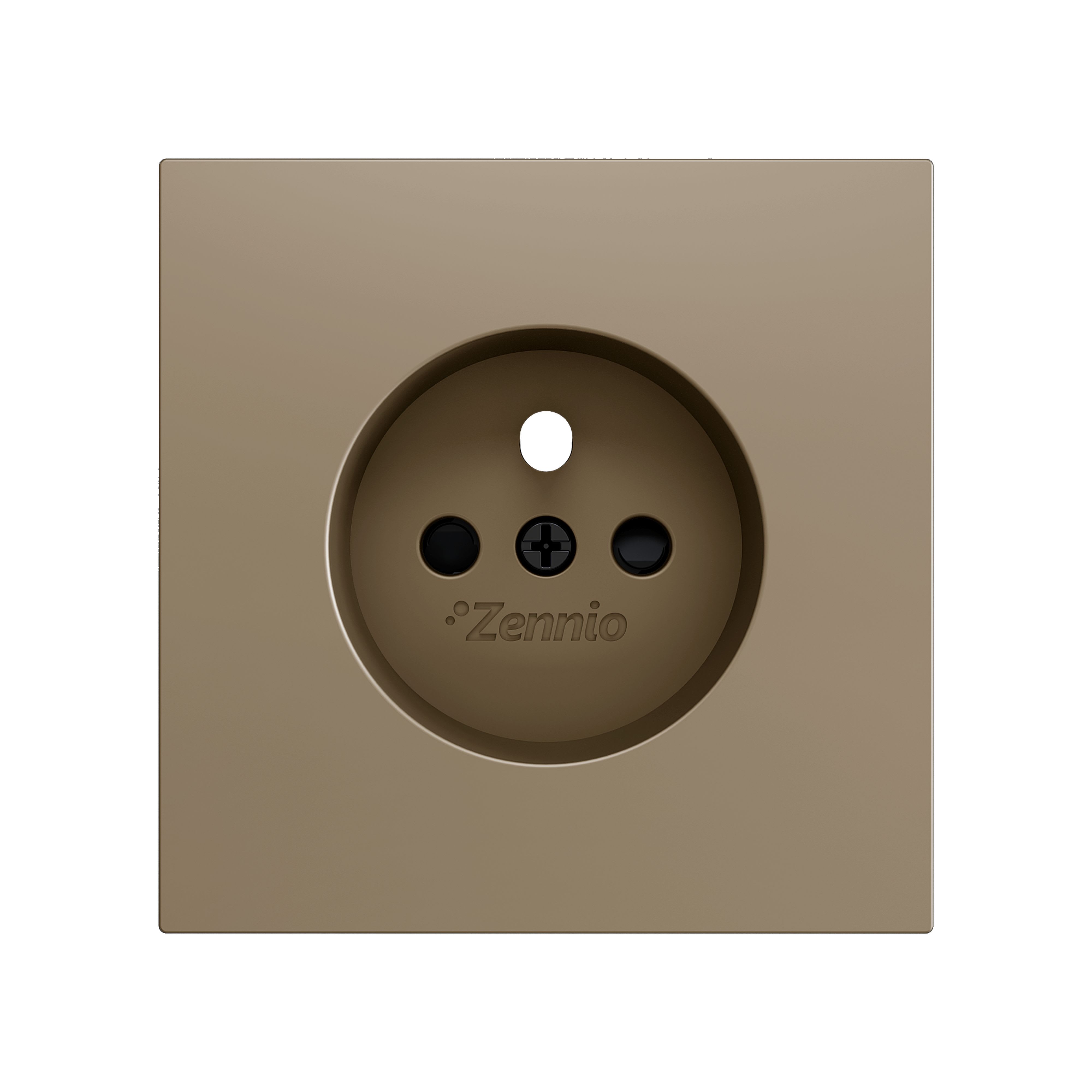 ZENNIO - ZS70. Cache pour base de prise française 70 x 70 mm - Champagne
