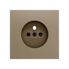 ZENNIO - ZS70. Cache pour base de prise française 70 x 70 mm - Champagne