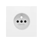 ZENNIO - ZS70. Cache pour base de prise française 70 x 70 mm - Blanc mat