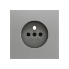 ZENNIO - ZS70. French socket cover 70x70 mm - Silver