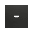 ZENNIO - ZS70. Cover for HDMI insert 70x70 mm - Anthracite