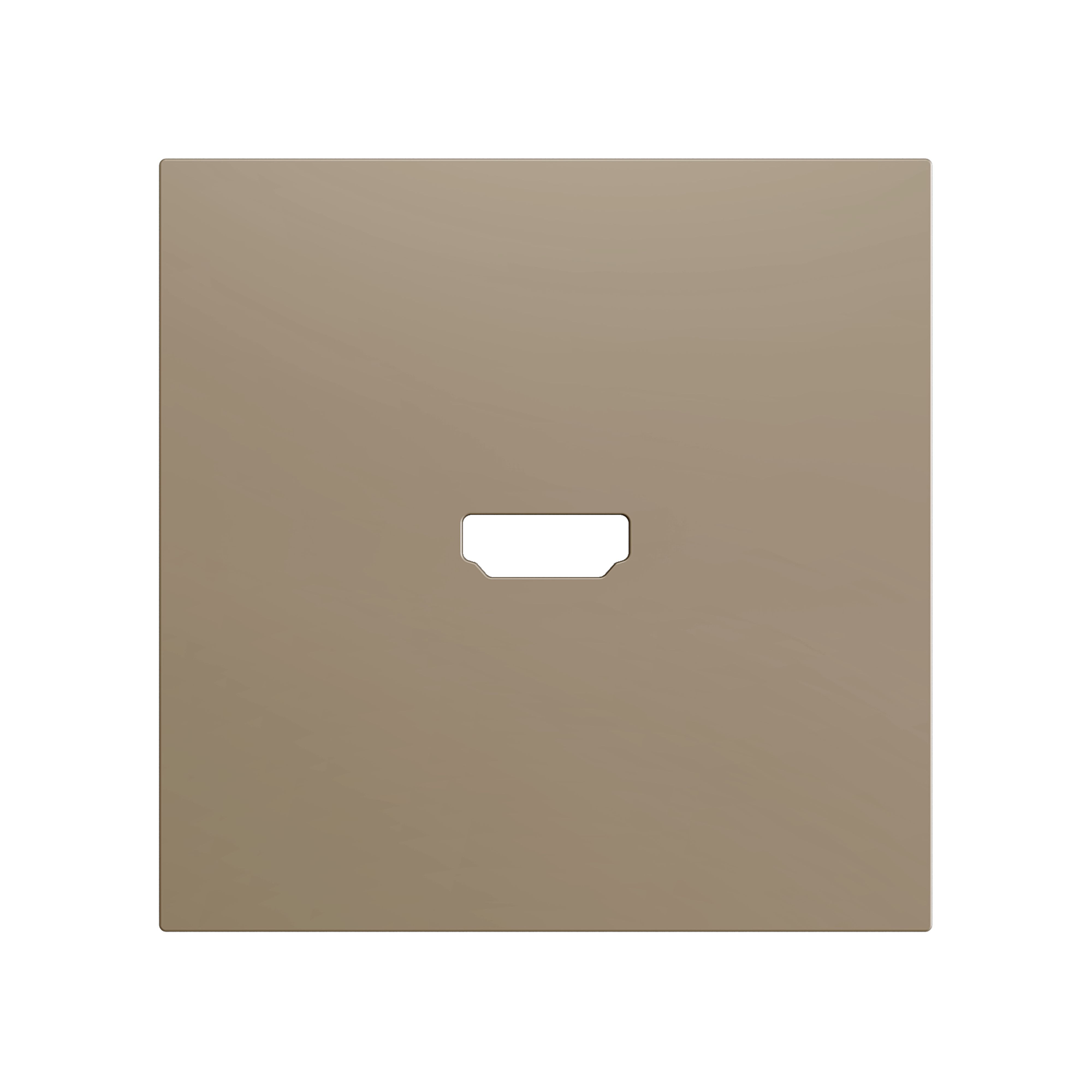 ZENNIO - ZS70. Cover for HDMI insert 70x70 mm - Champagne
