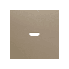 ZENNIO - ZS70. Cover for HDMI insert 70x70 mm - Champagne