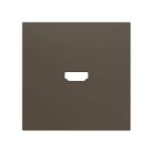 ZENNIO FRANCE - ZS70. Cache pour connecteur HDMI 70x70 mm - Moka