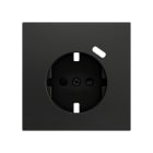 ZENNIO - ZS70. Schuko socket cover with USB C 70x70 mm - Anthracite