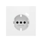 ZENNIO - ZS70. Schuko socket cover with USB C 70x70 mm - Matt white