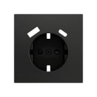 ZENNIO - ZS70. Cache pour base de prise Schuko avec USB C et A 70 x 70 mm - Anthracite