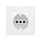 ZENNIO - ZS70. Schuko socket cover with USB C and A 70x70 mm - Matt white