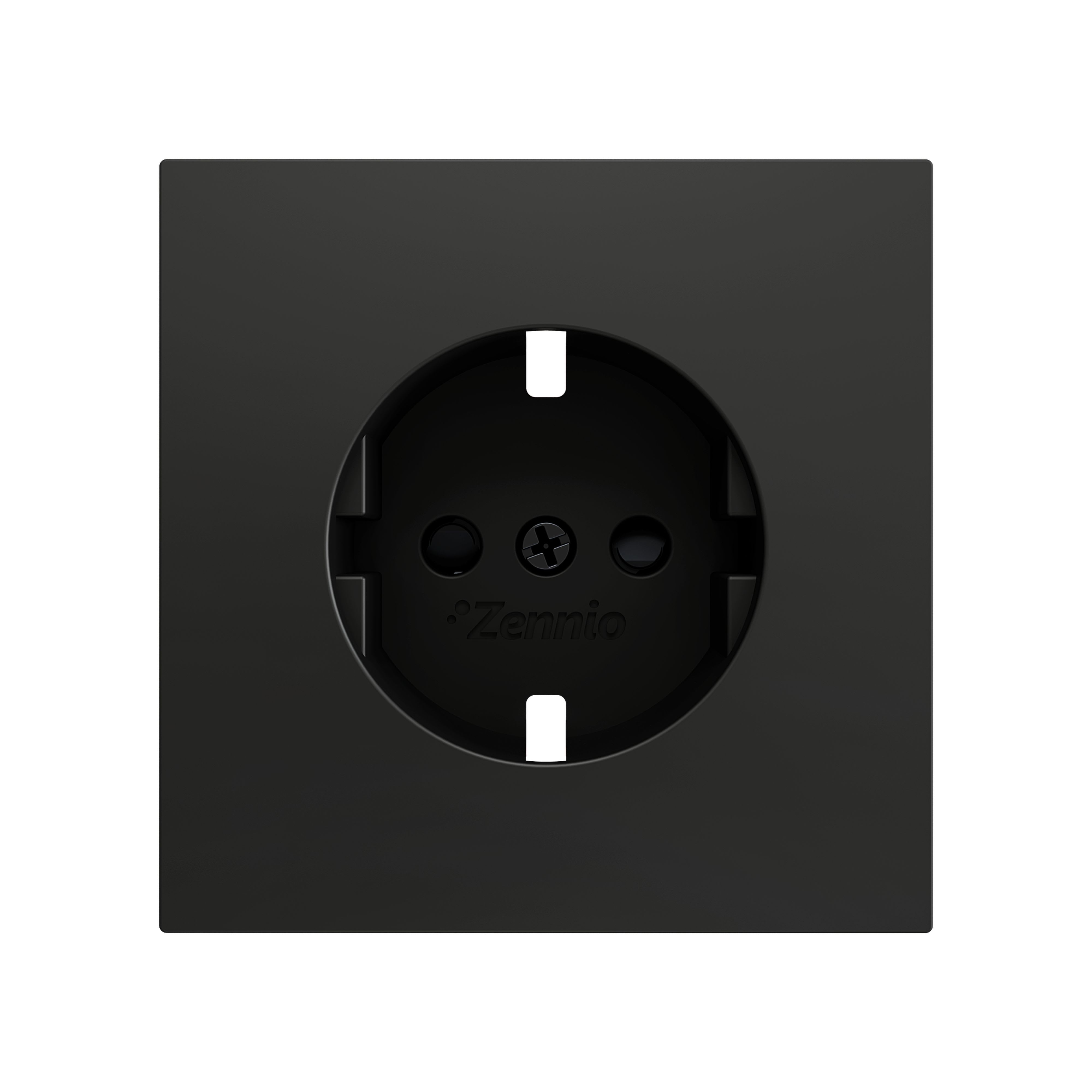 ZENNIO - ZS70. Cache pour base de prise Schuko 70 x 70 mm - Anthracite