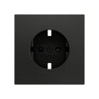 ZENNIO - ZS70. Cache pour base de prise Schuko 70 x 70 mm - Anthracite