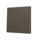 ZENNIO FRANCE - ZS70. Cache pour bouton poussoir Soft KNX simple 70x70 mm. Appui en bas - Icô...
