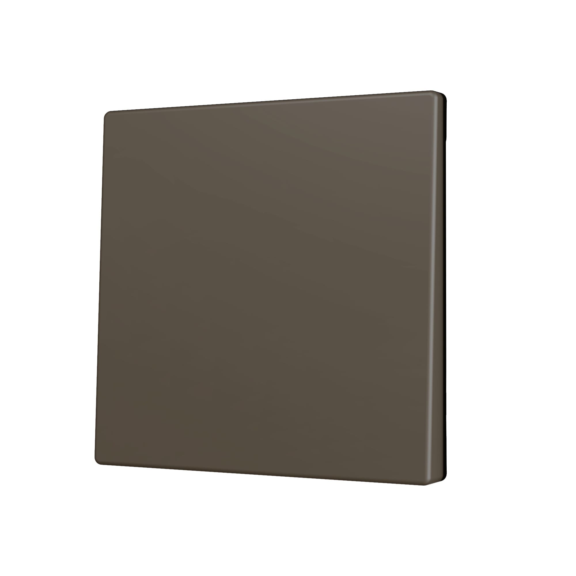 ZENNIO FRANCE - ZS70. Cache pour bouton poussoir Soft KNX simple 70x70 mm. Appui en bas - Moka