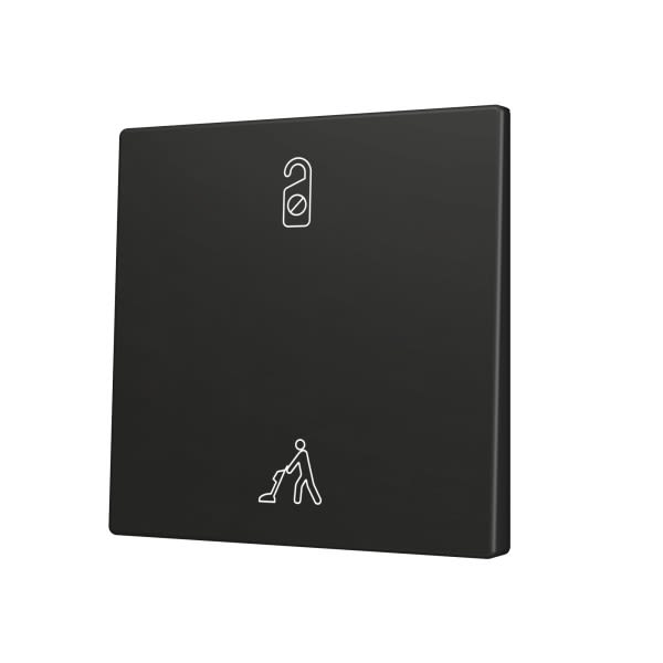 ZENNIO - ZS70. Cache pour bouton poussoir Soft KNX simple 70 x 70 mm. Appui en bas&hau...